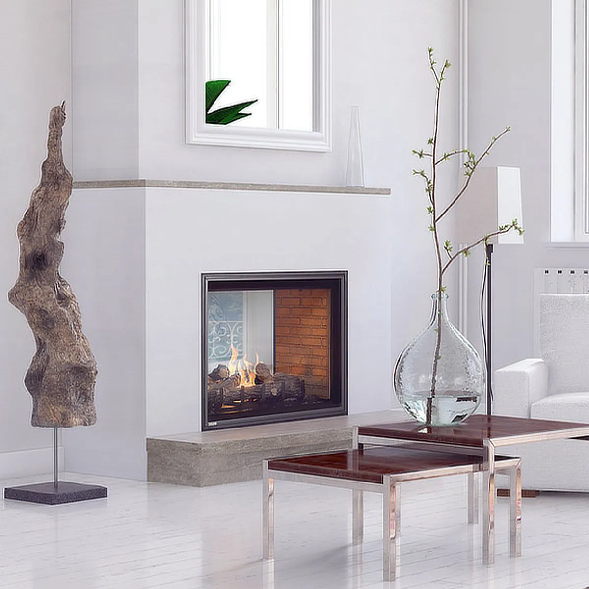 Montigo Divine H42FSD Traditional See-Through Direct Vent Gas Fireplace - 42