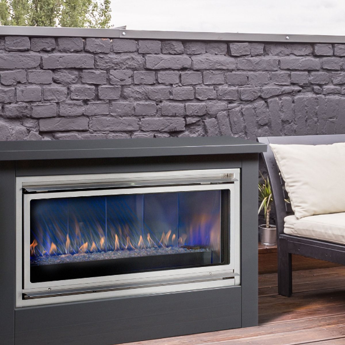 Montigo Mahana PL42VO Ventless Outdoor Gas Fireplace - 42″