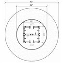 Warming Trends Crossfire FC Circular Ready To Finish Fire Pit Kit, 42x18-Inch