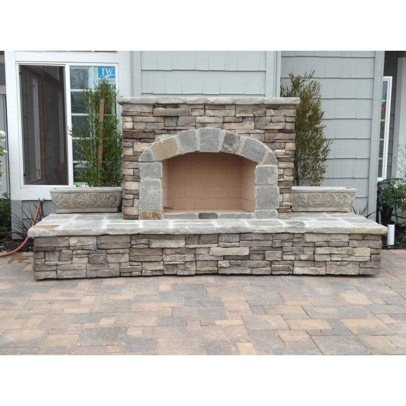 Mason Lite 39" Pre-Cast Masonry Firebox Kit for 14" Class A UL103 Chimney with Height Kit