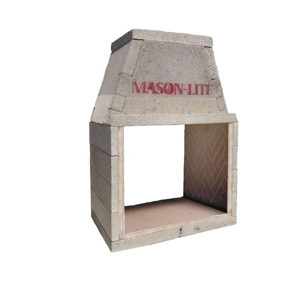 Mason Lite 43" Pre-Cast Masonry See-Thru Firebox Kit