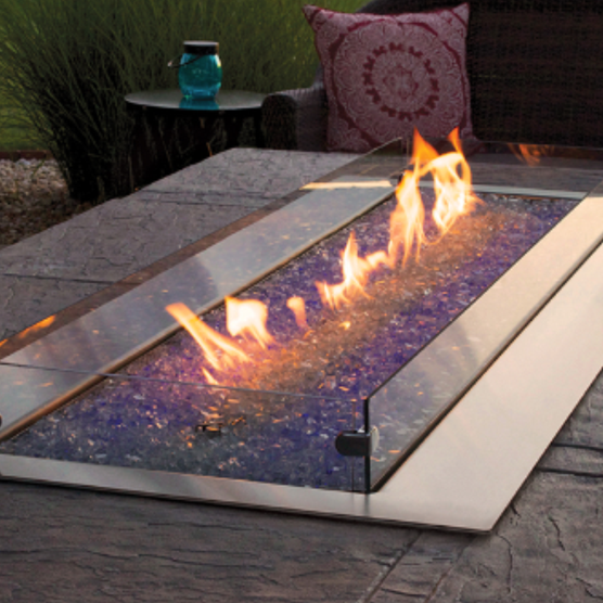 Empire Carol Rose Coastal Linear 60 Vent Free Outdoor Gas Fire Pit OL60TP