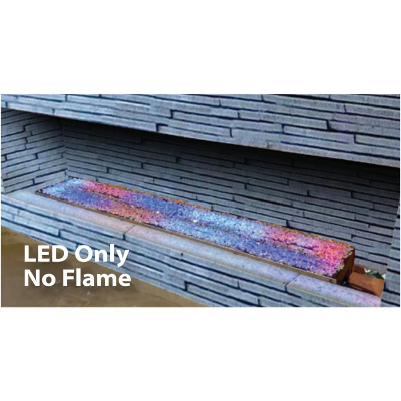 Mason-Lite 60 Inch Remote Controlled Linear Drop-In Burner With LED Lights For Use With LMFP60