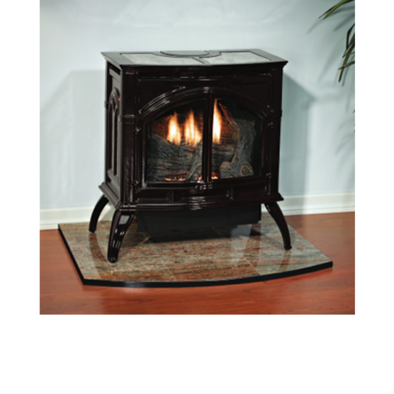 Empire Temple Gray Stone Inlay for Cast Iron Stove Series CIFS11G