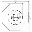 Warming Trends Crossfire FO Octagon Ready To Finish Fire Pit Kit, 54x18-Inch