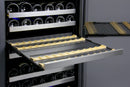 Allavino - 47" 256-Bottle Dual-Zone Side by Side Wine Cooler (BF 2X-VSWR128-1S20) - FlexCount II Tru-Vino