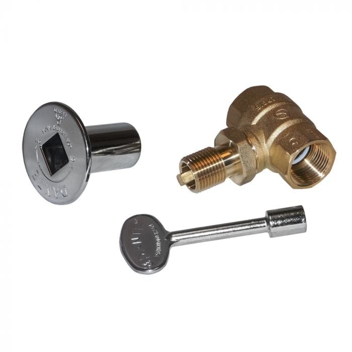 Warming Trends KV34 Gas Fire Pit Shut Off Valve Kit 3/4-Inch Key Valve, 3-Inch Key