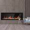 Litedeer Homes Gloria II 48" Smart Wall Mounted Electric Fireplace with App Driftwood Log & River Rock - ZEF48XS, Silver