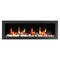 Litedeer Homes Gloria II 48" Smart Wall Mounted Electric Fireplace with App Driftwood Log & River Rock - ZEF48XS, Silver