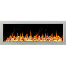 Litedeer Homes Gloria II 58" Smart Electric Fireplace with App Diamond-like Crystal - ZEF58VCW, White