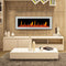 Litedeer Homes Gloria II 58" Smart Electric Fireplace with App Diamond-like Crystal - ZEF58VCW, White