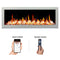 Litedeer Homes Gloria II 58" Smart Electric Fireplace with App Diamond-like Crystal - ZEF58VCW, White