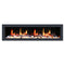 Litedeer Homes Gloria II 58" Smart Electric Fireplace with App Driftwood Log & River Rock - ZEF58VS, Silver