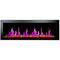 Litedeer Homes Gloria II 58" Smart Electric Fireplace with App Reflective Amber Glass - ZEF58VAW, White