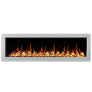 Litedeer Homes Gloria II 68" Smart Electric Fireplace with APP Diamond-like Crystal - ZEF68XCW, White