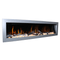 Litedeer Homes Gloria II 68" Smart Electric Fireplace with App Driftwood Log & River Rock - ZEF68XS, Silver