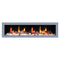 Litedeer Gloria II 78" Wall-Mounted Smart Electric Fireplace, Silver - ZEF78VS