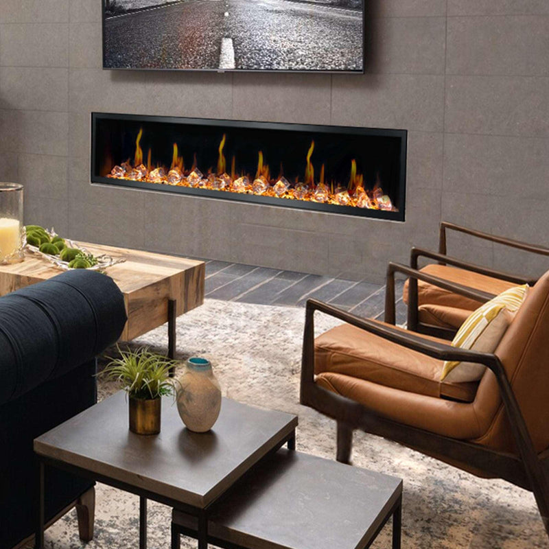 Litedeer Homes Latitude 45" Smart Electric Fireplace with Diamond-like Crystal - ZEF45XC