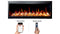 Litedeer Homes Latitude 45" Smart Electric Fireplace with Diamond-like Crystal - ZEF45XC