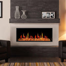 Litedeer Homes Latitude 45" Smart Electric Fireplace with Reflective Amber Glass - ZEF45XA