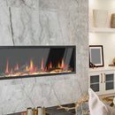 Litedeer Homes Latitude 55" Smart Electric Fireplace with App Driftwood Log & River Rock - ZEF55V