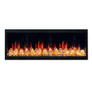 Litedeer Homes Latitude 55" Smart Electric Fireplace with Diamond-like Crystal - ZEF55VC