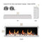 Litedeer Homes Latitude 65" Smart Electric Fireplace with App Driftwood Log & River Rock - ZEF65X