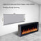 Litedeer Homes Latitude 65" Smart Electric Fireplace with Diamond-like Crystal - ZEF65XC