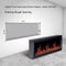 Litedeer Homes Latitude 75" Smart Built-in Electric Fireplace with Wifi, Fireplace App, 5 Unique Flame -ZEF75VA