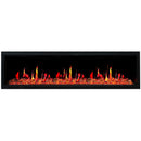 Litedeer Homes Latitude 75" Smart Built-in Electric Fireplace with Wifi, Fireplace App, 5 Unique Flame -ZEF75VA