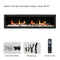 Litedeer Homes Latitude 75" Smart Electric Fireplace with App Driftwood Log & River Rock - ZEF75V