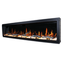 Litedeer Homes Latitude 75" Smart Electric Fireplace with App Driftwood Log & River Rock - ZEF75V