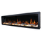 Litedeer Homes Latitude 75" Smart Electric Fireplace with App Driftwood Log & River Rock - ZEF75V