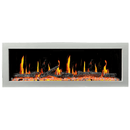 Litedeer Homes Latitude II 48" Smart Wall Mount Electric Fireplace with App Driftwood Log & River Rock - ZEF48X