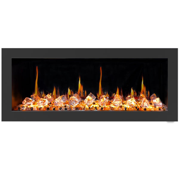 Litedeer Homes Latitude II 48" Smart Wall Mounted Electric Fireplace with APP Diamond-like Crystal - ZEF48XC