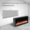 Litedeer Homes Latitude II 48" Smart Wall Mounted Electric Fireplace with APP Diamond-like Crystal - ZEF48XC