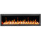 Litedeer Homes Latitude II 58" Smart Wall Mount Electric Fireplace with app Diamond-like Crystal - ZEF58VC, Black