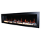 Litedeer Homes Latitude II 68" Smart Electric Fireplace with APP Driftwood Log & River Rock - ZEF68X