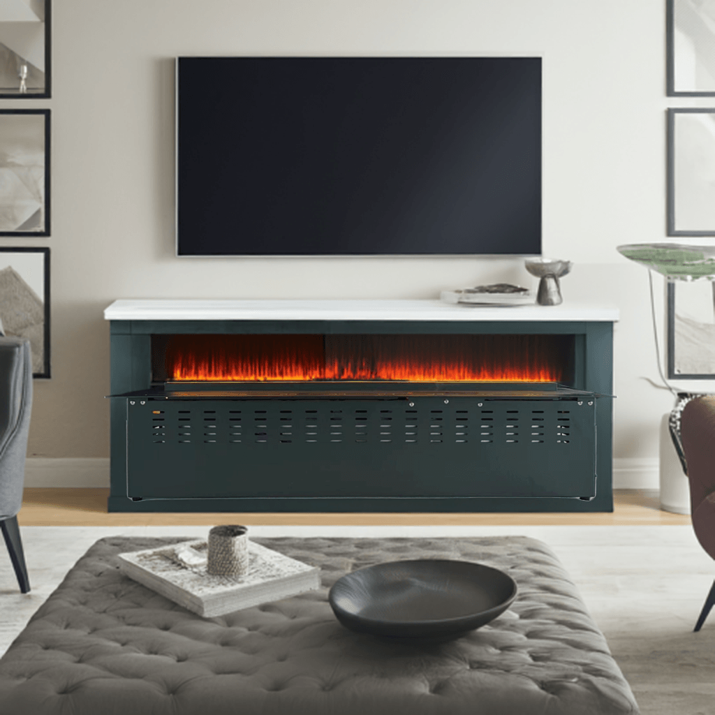 Litedeer Homes Mercury 60-in 3D  Water Vapor Fireplace with Smart Fireplace App, Multi-colour Flame, Remote Control VEW60