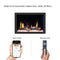 Litedeer 30" Smart Electric Fireplace Insert with App Diamond-like Crystal (ZEF38VC-30C