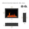 Litedeer 30" Smart Electric Fireplace Insert with App Reflective Amber Glass (ZEF38VC-30A