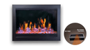 Litedeer 30" Smart Electric Fireplace Insert with App Reflective Amber Glass (ZEF38VC-30A