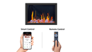 Litedeer 33 inch Smart Electric Fireplace Insert with App Diamond-like Crystal (ZEF38VC-33C