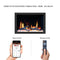 Litedeer 33 inch Smart Electric Fireplace Insert with App Diamond-like Crystal (ZEF38VC-33C