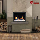 Litedeer 33" Smart Electric Fireplace Insert with App Driftwood Logs & River Rock (ZEF38VC-33