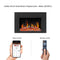 Litedeer 38-in Smart Electric Fireplace Insert with App 5 Unique Flame Crackling Sounds Driftwood Logs & River Rocks - ZEF38VC, Black Fireplace 38"