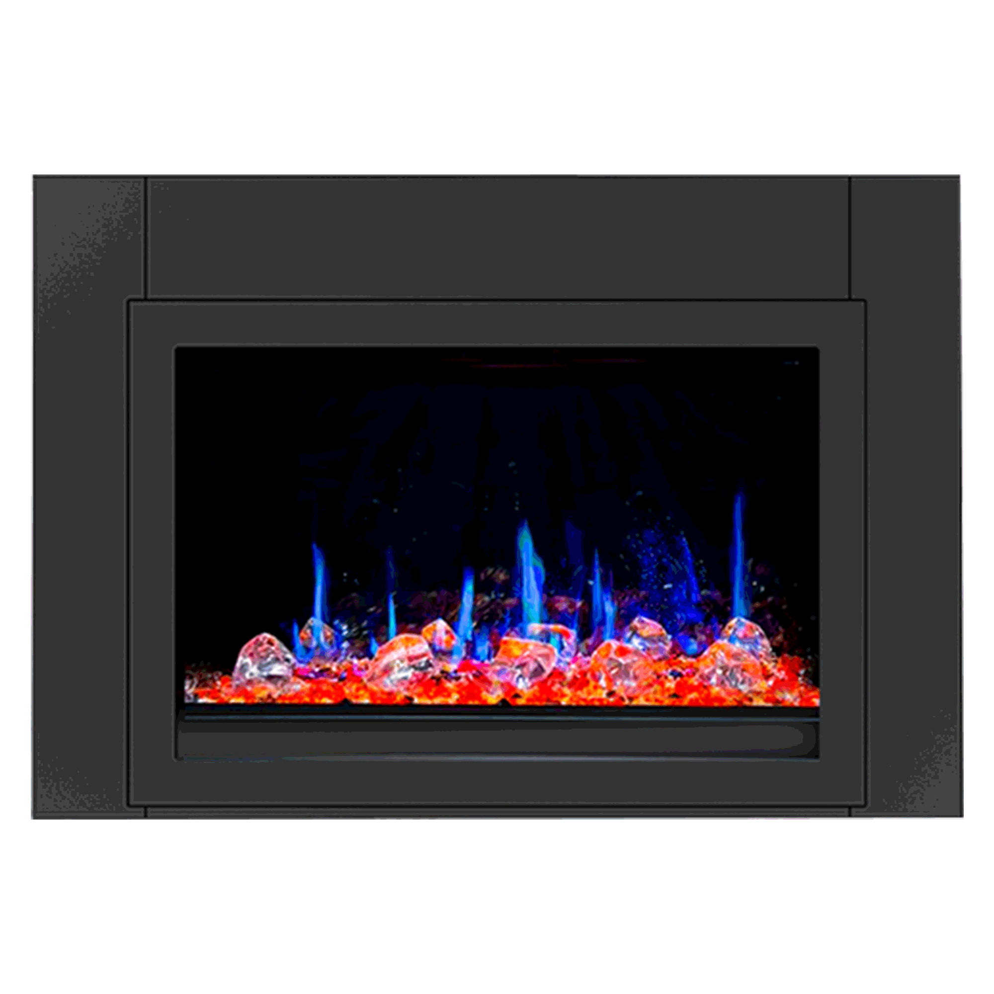 Litedeer 38 in Smart Electric Fireplace Insert with App Diamond-like Crystal - (ZEF38VC-C