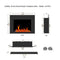 Litedeer 38" Smart Electric Fireplace Insert with Fireplace App, Reflective Fire Glass Amber - ZEF38VC-A