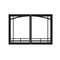 Empire Black Mission Arch Door Set DVRB3MBL