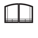 Empire Black Mission Arch Door Set for Breckenridge Select 36 VBR36GMBL